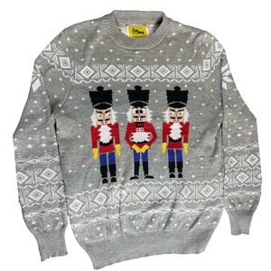 TIPSY ELVES: Nutcracker Sweater, Gray, Size XL